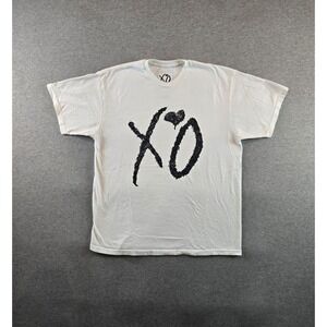Hajime Sorayama x The Weeknd Shirt Mens XL‎ White XO Classic Kiss Land Logo Tee
